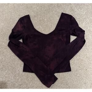 Lululemon Purple Tie-Dye Long Sleeve Shirt Size 2-4